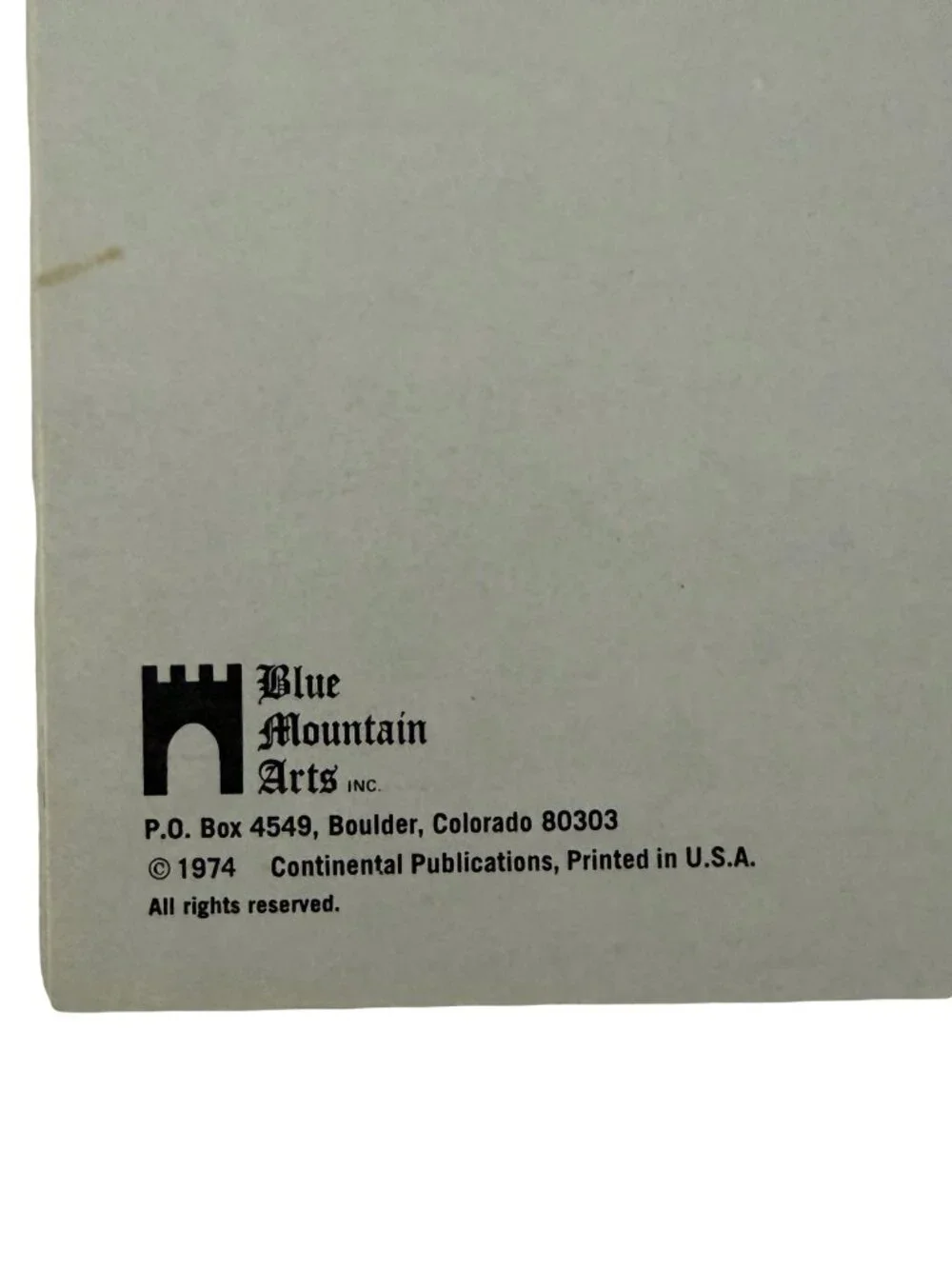 Vintage 1974 Blue Mountain Arts What Is a Friend C Raymond Beran Card Envelope